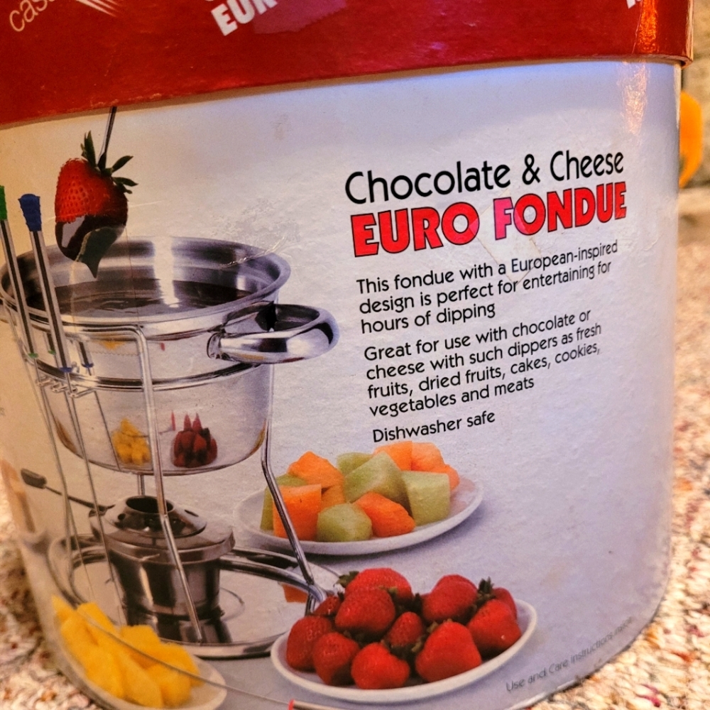 Euro Fondue Set, brand new garage sale find!